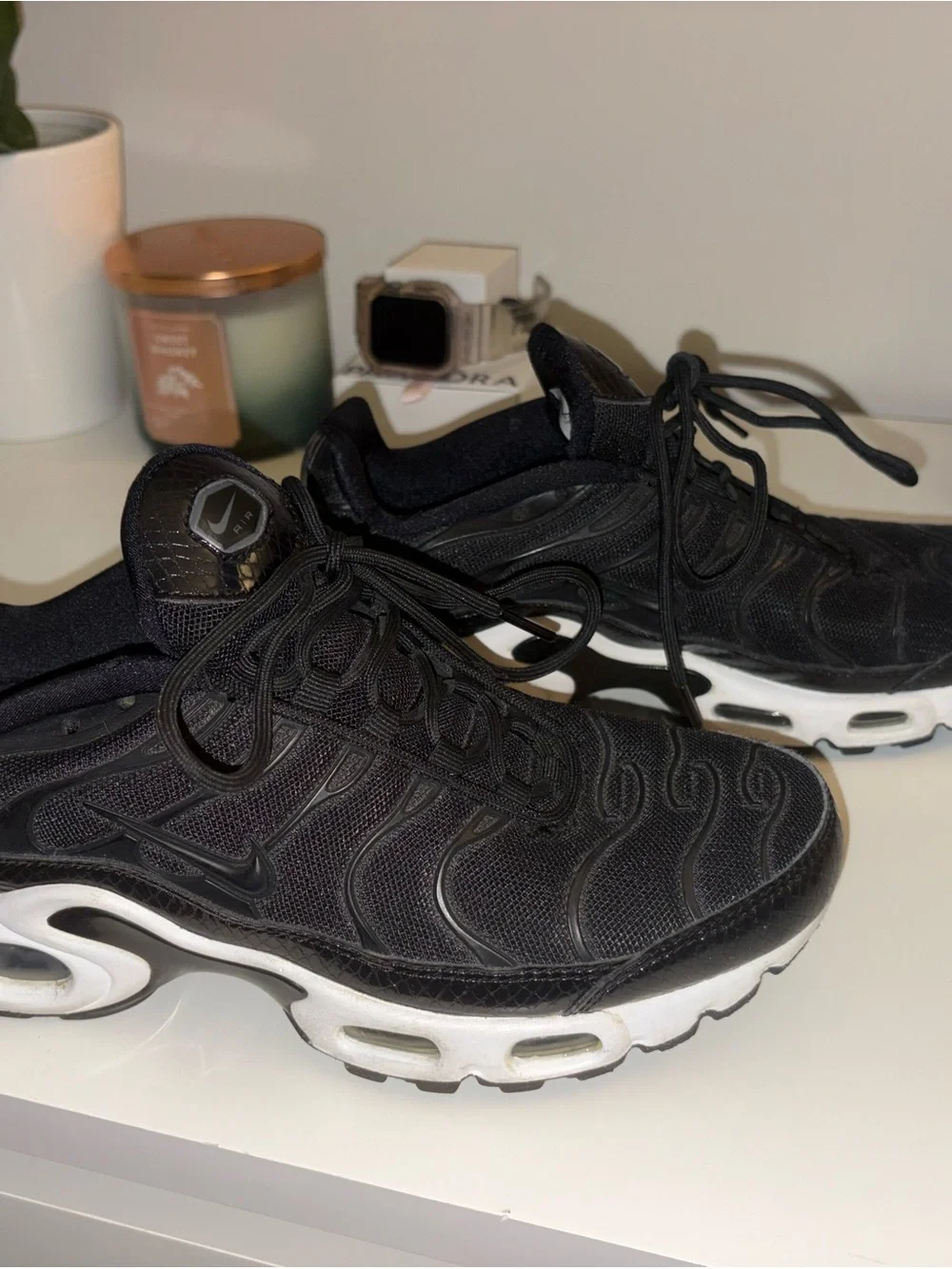 Nike Air Max Plus TN Black White Sneakers
